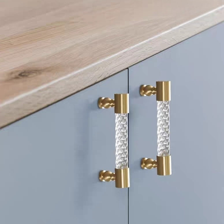 Transparent Acrylic Cabinet Drawer Dresser T Bar Handles