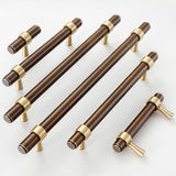 Retro Elegant Brass Kitchen Cabinet Handles And Knobs