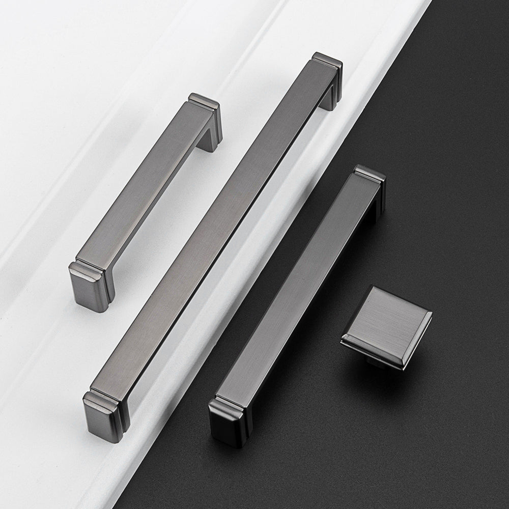 Modern Minimalist Zinc Alloy Square Cabinet Handle