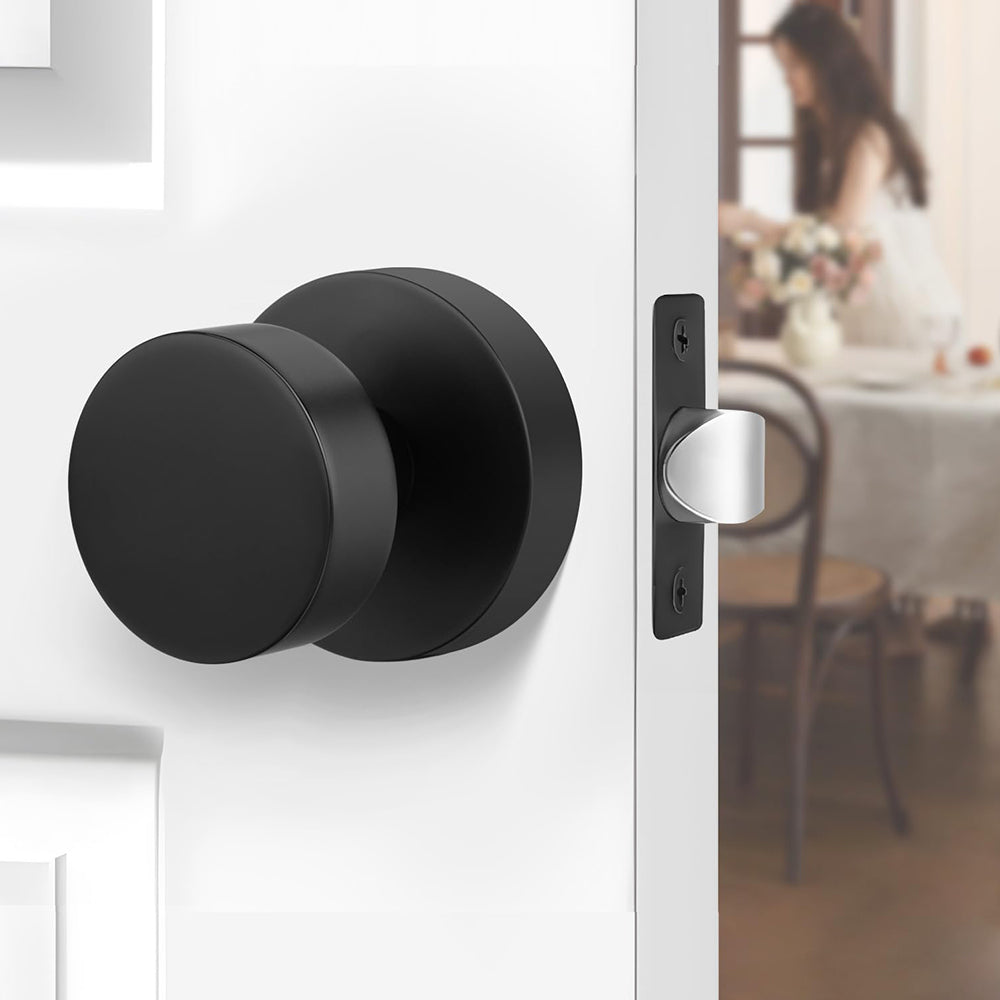Heavy Duty Zinc Alloy Indoor Rounded Bathroom Door knobs