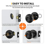Keyless Round Dummy Passage Privacy Interior Door Knobs