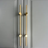 Adjustable Long Handle Liberty Hardware Cabinet Pulls Durable Brass Long Handle