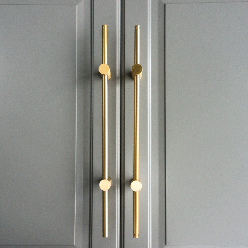 Adjustable Long Handle Liberty Hardware Cabinet Pulls Durable Brass Long Handle