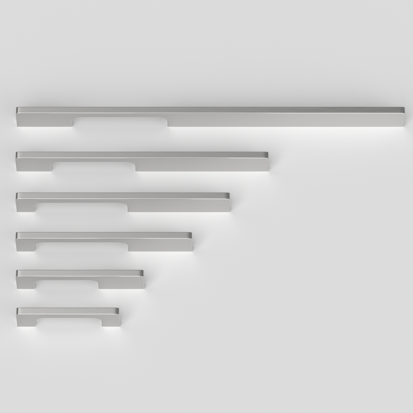 Modern Aluminum Alloy Slimline Gold Cabinet Drawer Handles