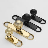 Gold Black Wardrobe Closet Handles and Knobs