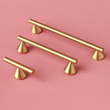 Unique Design Cone-shaped Feet Brass Cabinet Pulls