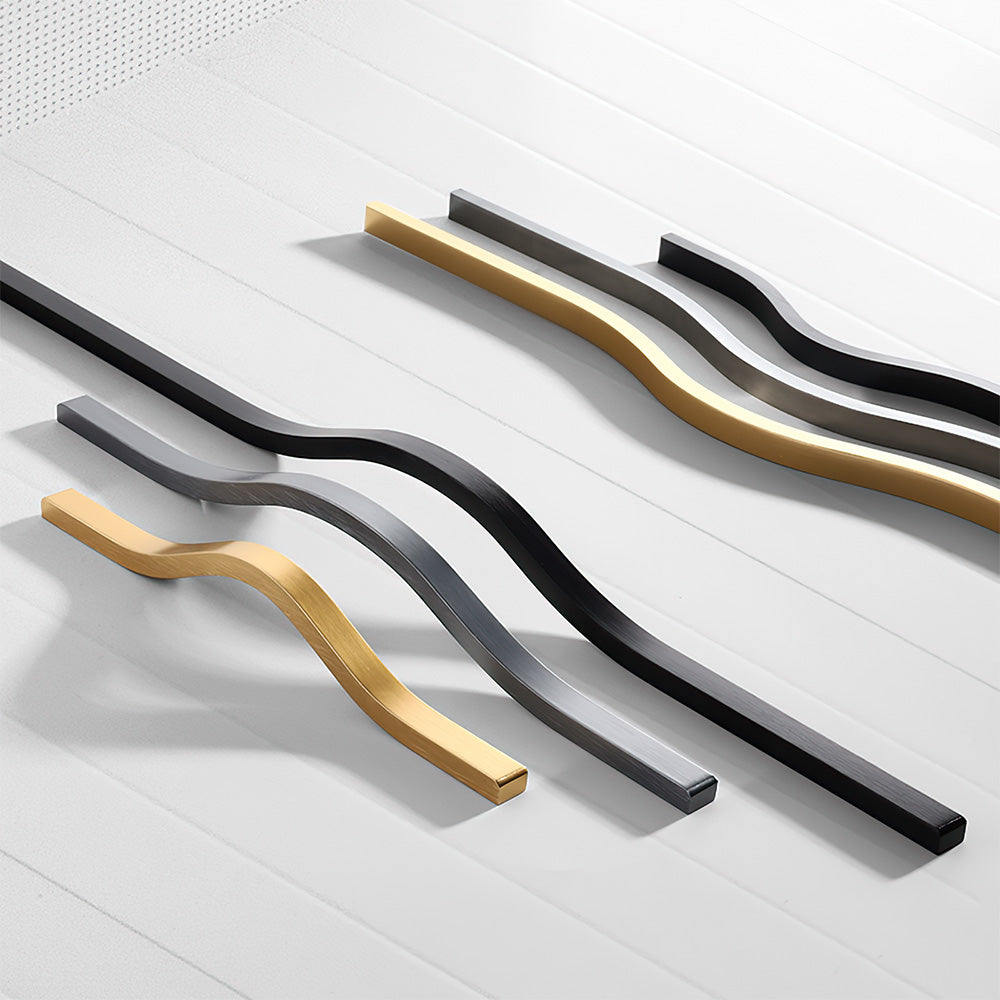 2 Pack Long Stylish Aluminum Alloy Furniture Cabinet Handles