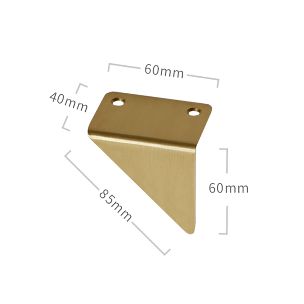 Triangle Shape Creative Solid Brass Cabinet Hidded Handle Drawer Handles