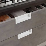 Contemporary Aluminum Alloy Finger Edge Pulls