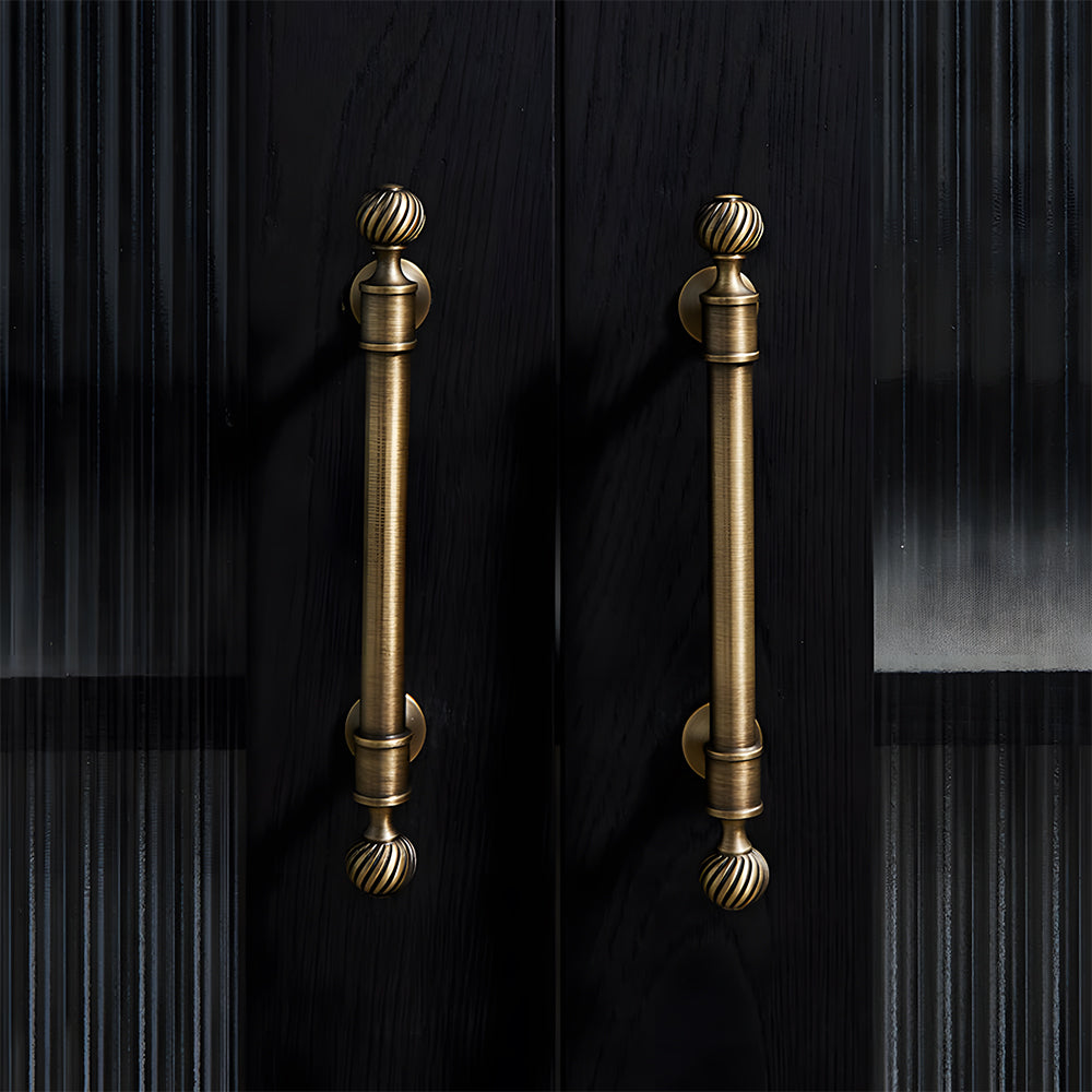 Antique Solid Brass Drawer Pulls Cabinet Handles