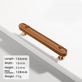 Stylish Leather Kitchen Cabinet Handles