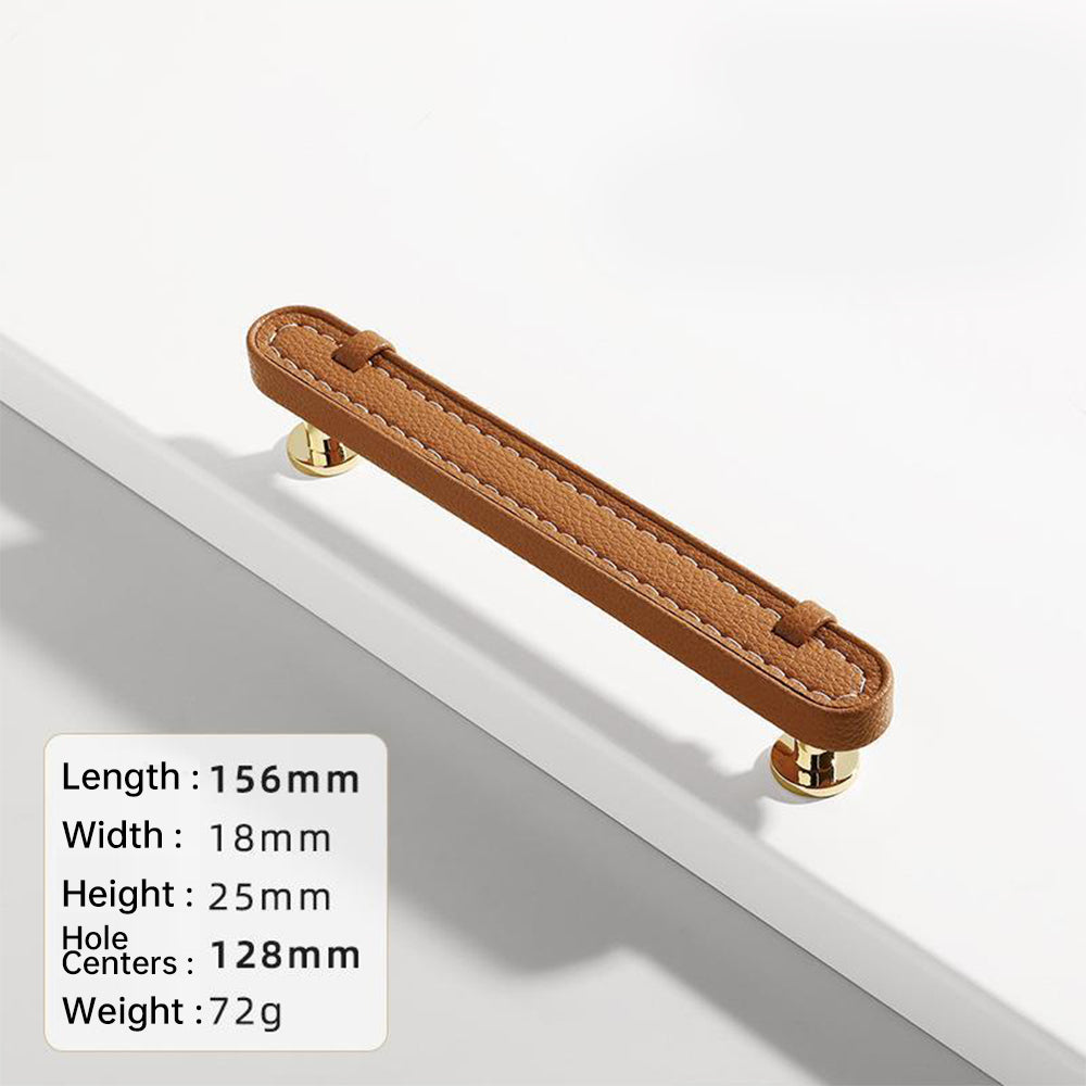 Stylish Leather Kitchen Cabinet Handles