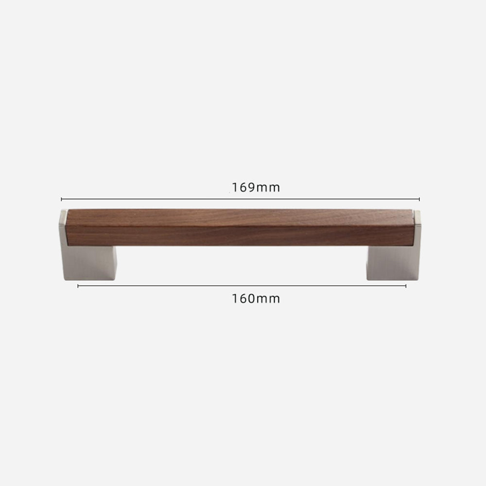 Walnut T Bar Timber Drawer Pulls for Kitchen