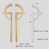 Modern Creative Gold Paired Cabinet Door Handles for Kitchen
