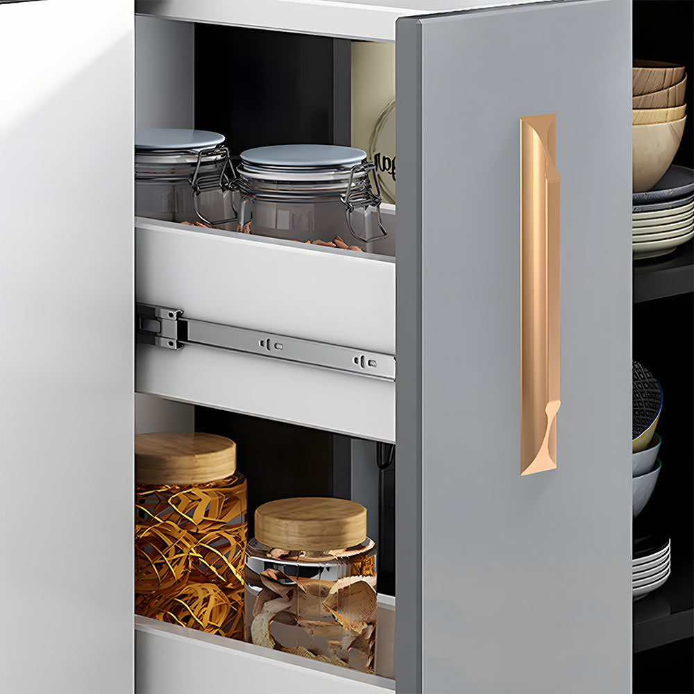 Trapezoidal Modern Kitchen Cabinet Drawer Handle