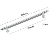 Modern Shiny Zinc Alloy Cabinet Handles