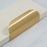 Modern Simple Gold Brass Finger Cabinet Pulls