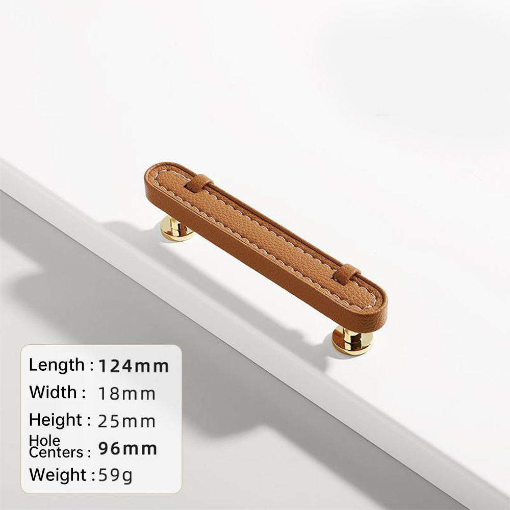 Stylish Leather Kitchen Cabinet Handles