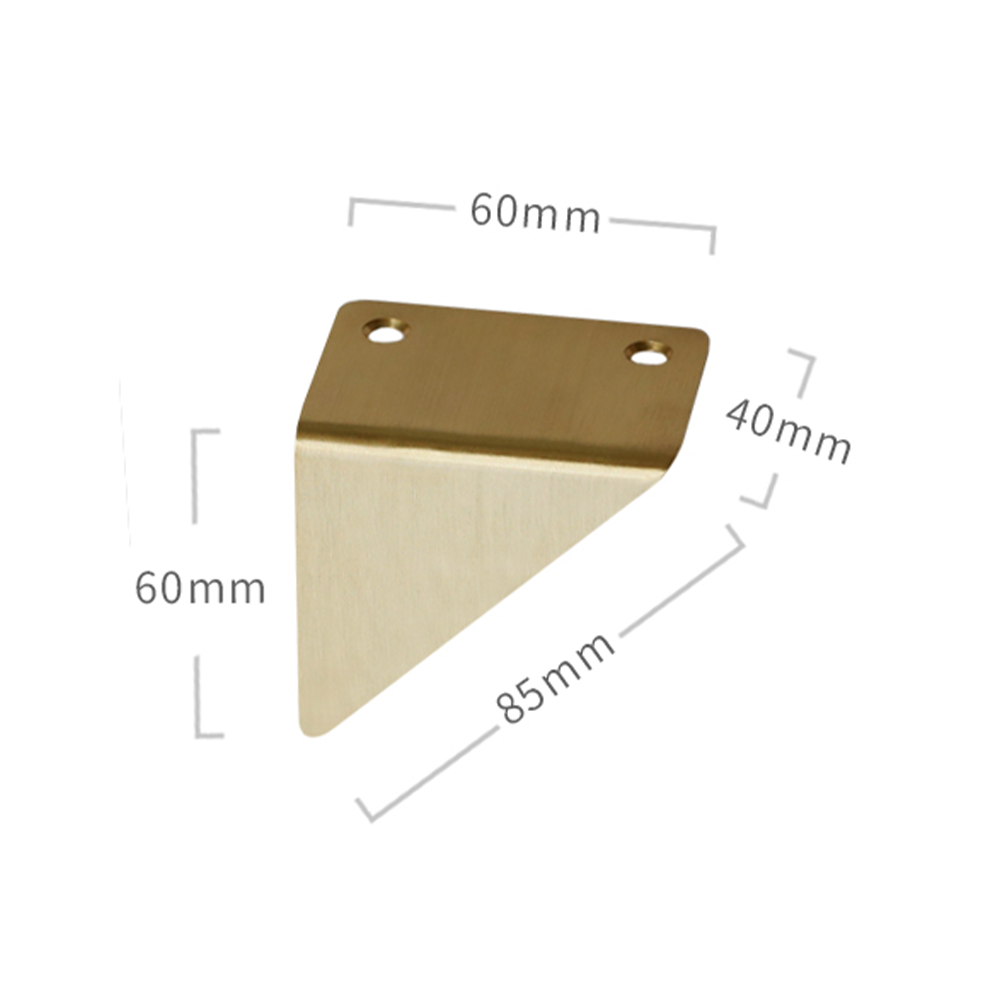 Triangle Shape Creative Solid Brass Cabinet Hidded Handle Drawer Handles