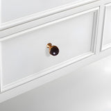 French Crystal Marble Brass Cabinet Drawer Handle