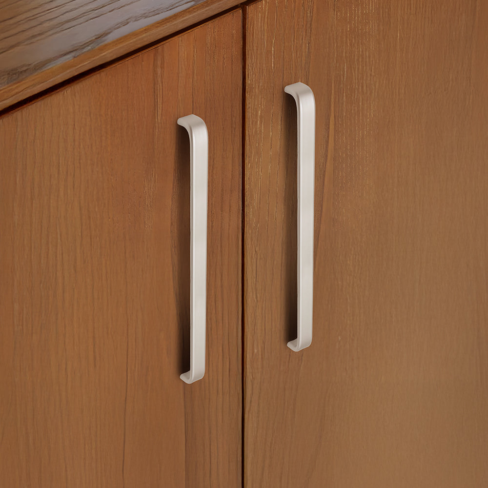 Contemporary Black Aluminum Alloy Kitchen Cabinet Handles