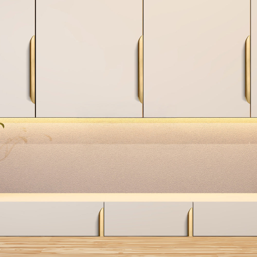 Long Multicolored Simple Invisible Finger Cabinet Drawer Handle