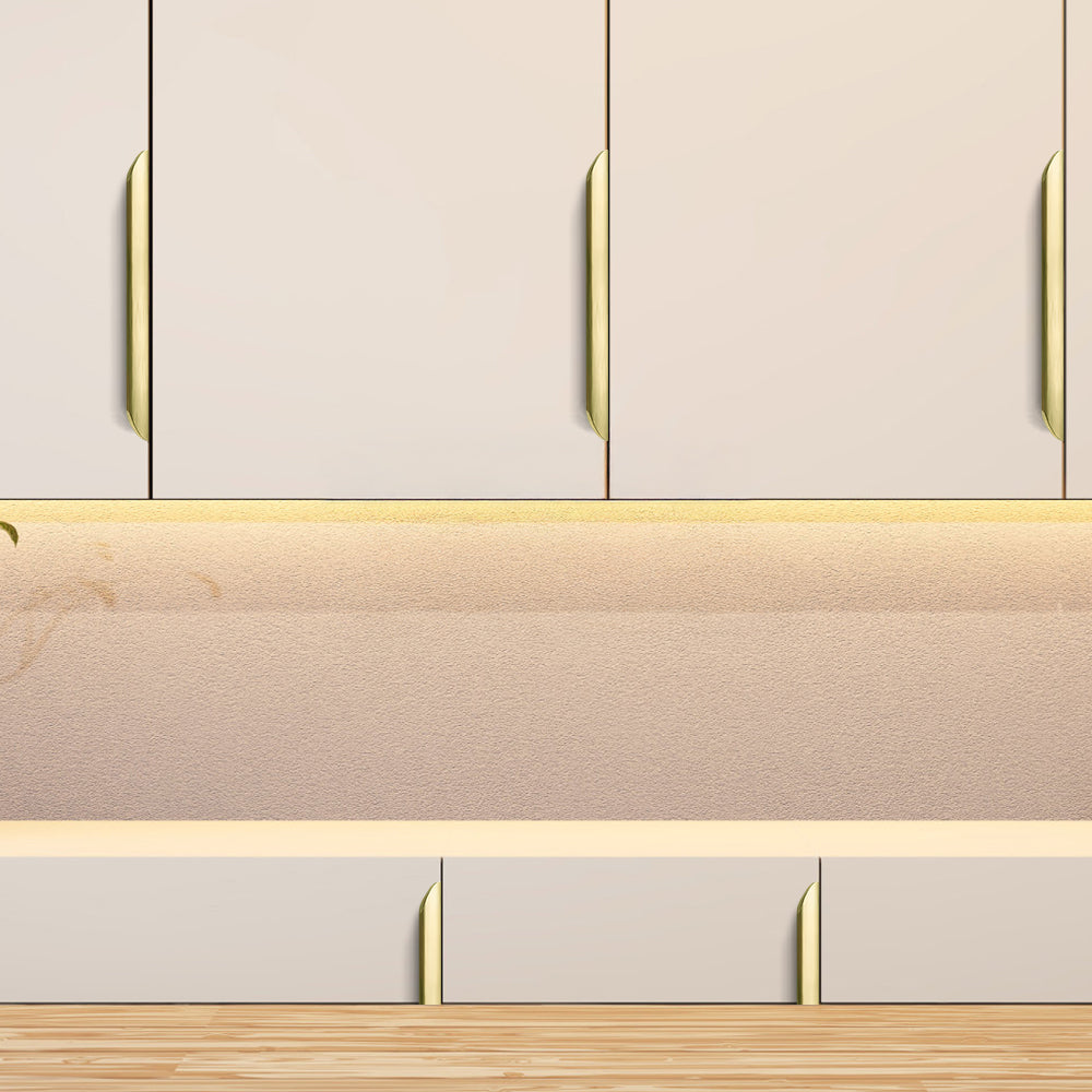 Long Multicolored Simple Invisible Finger Cabinet Drawer Handle