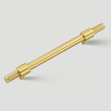 Solid Brass Knurled Kitchen T-Bar Cabinet Pulls