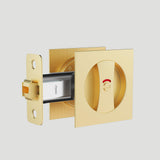 Square Keyless Pocket Door Lock with Indicator