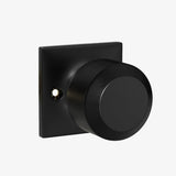 Black Simple Round Dummy Door Knob for French Doors