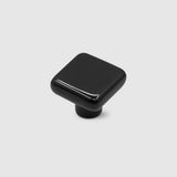 Colored Ceramic Square Single-Hole Cabinet Drawer Knobs