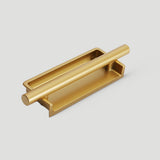 Art Deco Aluminum Alloy Recessed Door Pulls Cabinet Handles