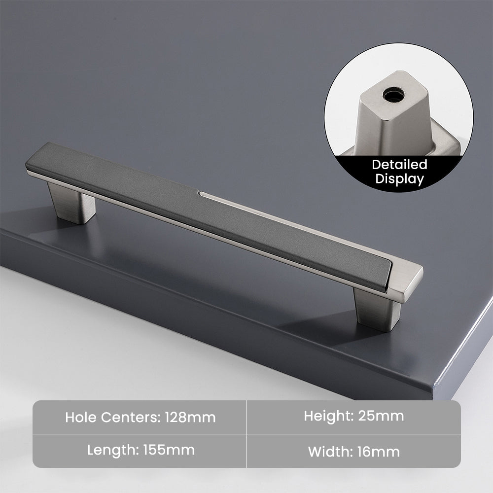 Modern Zinc Alloy Removable Cabinet Handles Drawer Pulls