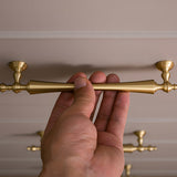 Retro Gold Brass Wardrobe Handles And Knobs