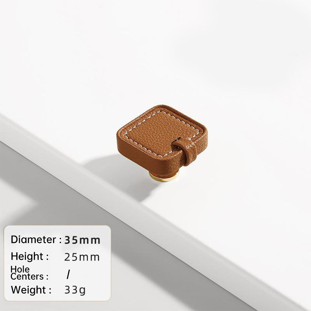 Stylish Leather Kitchen Cabinet Handles