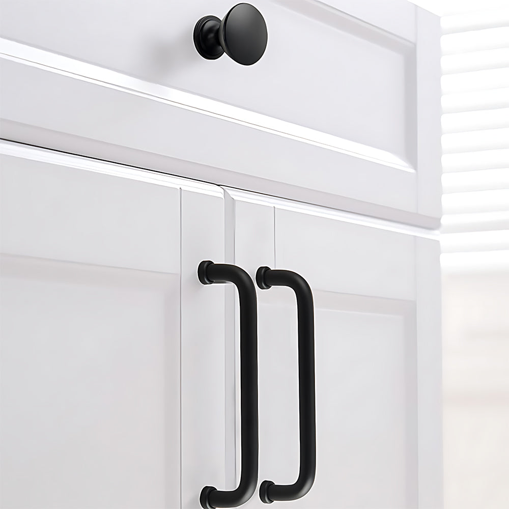 French Minimalist U-shaped Rounded Arc Cabinet Handles