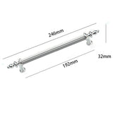 Modern Shiny Zinc Alloy Cabinet Handles