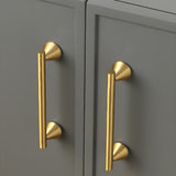 Unique Design Cone-shaped Feet Brass Cabinet Pulls