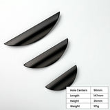 Half Moon Finger Edge Cabinet Handles Door Hardware