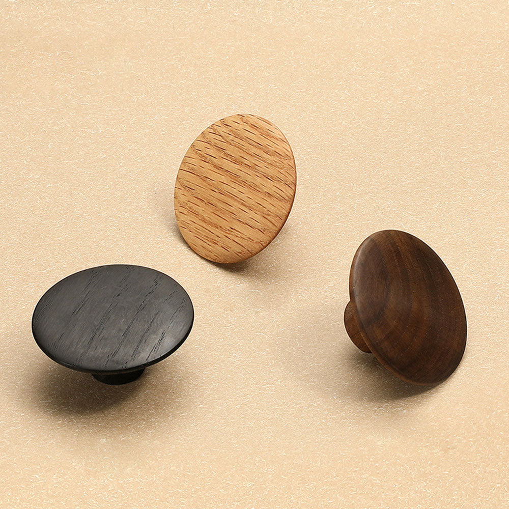 Wooden Furniture Handle Natural Walnut Kitchen Cabinet Handles