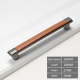 Retro Brown Leather Drawer Handles