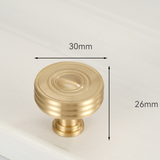Solid Brass Round Cupboard Pulls and Knobs