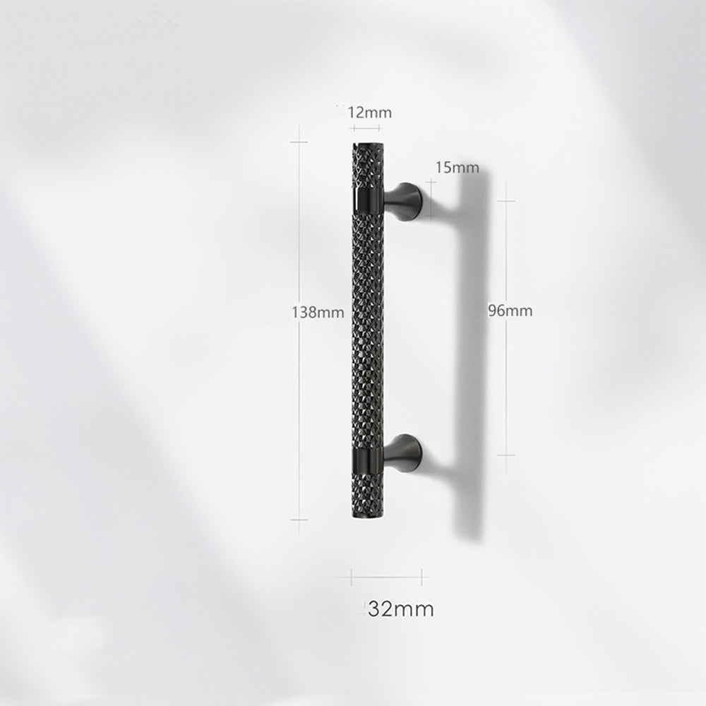 Shiny Modern Zinc Alloy Titanium Gold Black Door Handles