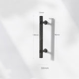 Shiny Modern Zinc Alloy Titanium Gold Black Door Handles