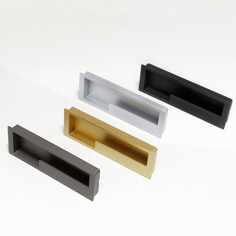 Zinc Alloy Concealed Barn Door Handle Drawer Pull