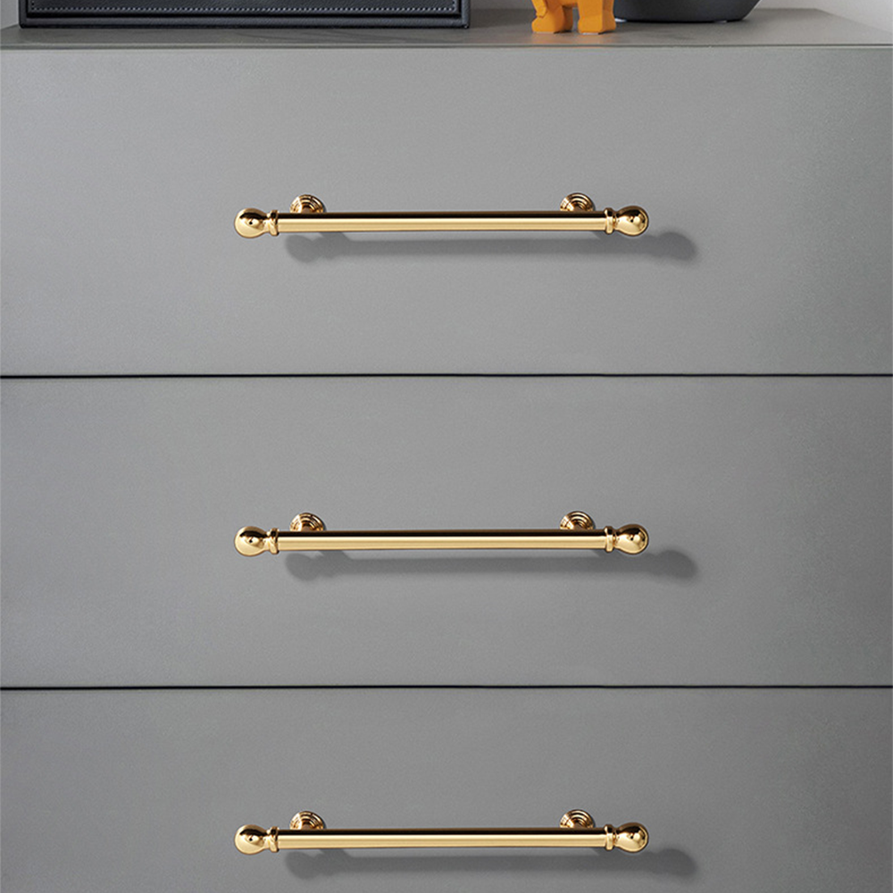 French Zinc Alloy Kitchen Cabinet Pulls and Knobs