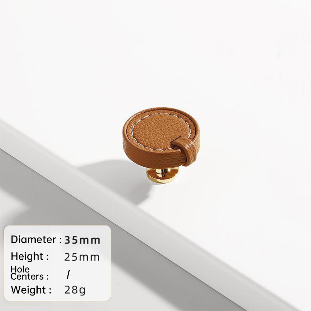 Stylish Leather Kitchen Cabinet Handles