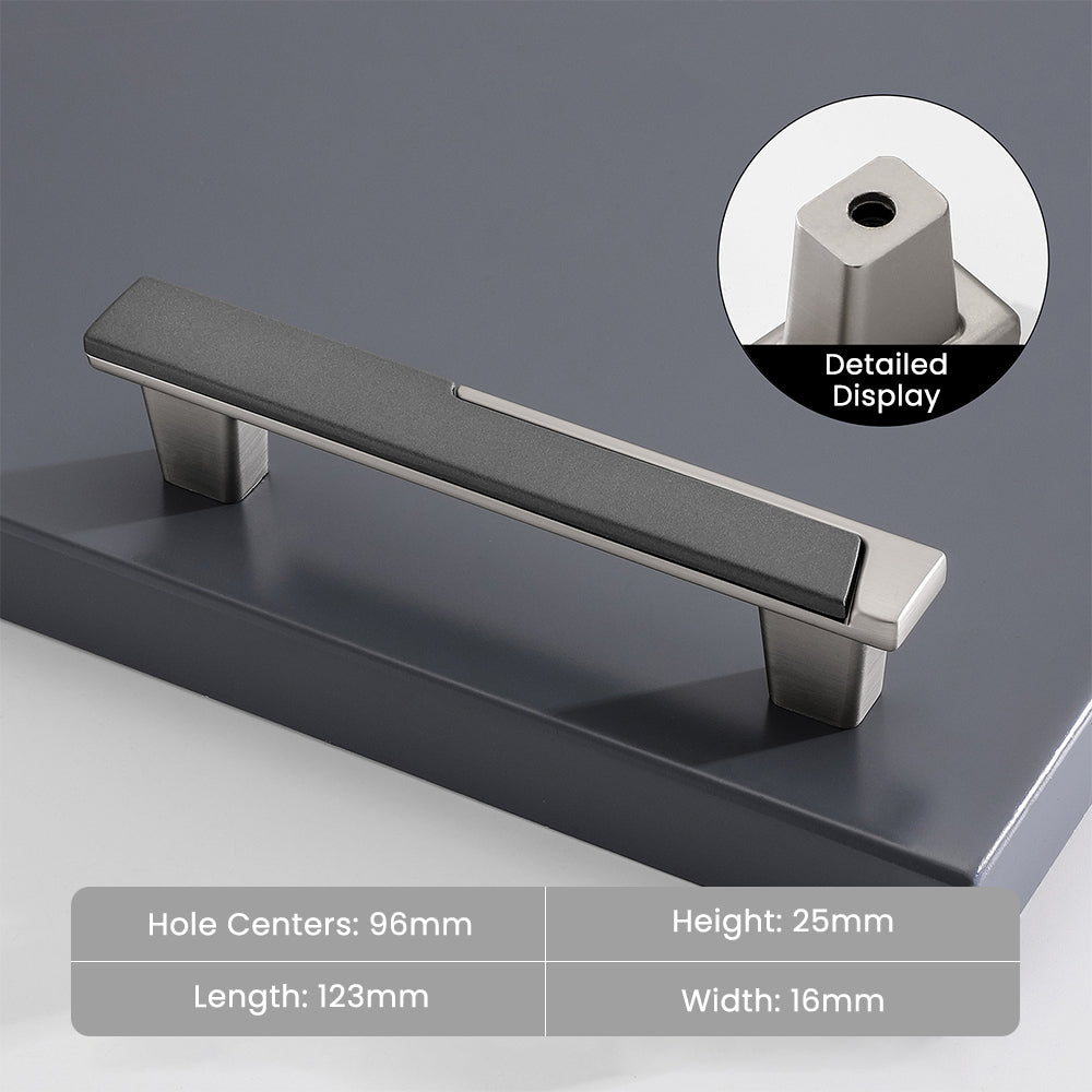 Modern Zinc Alloy Removable Cabinet Handles Drawer Pulls