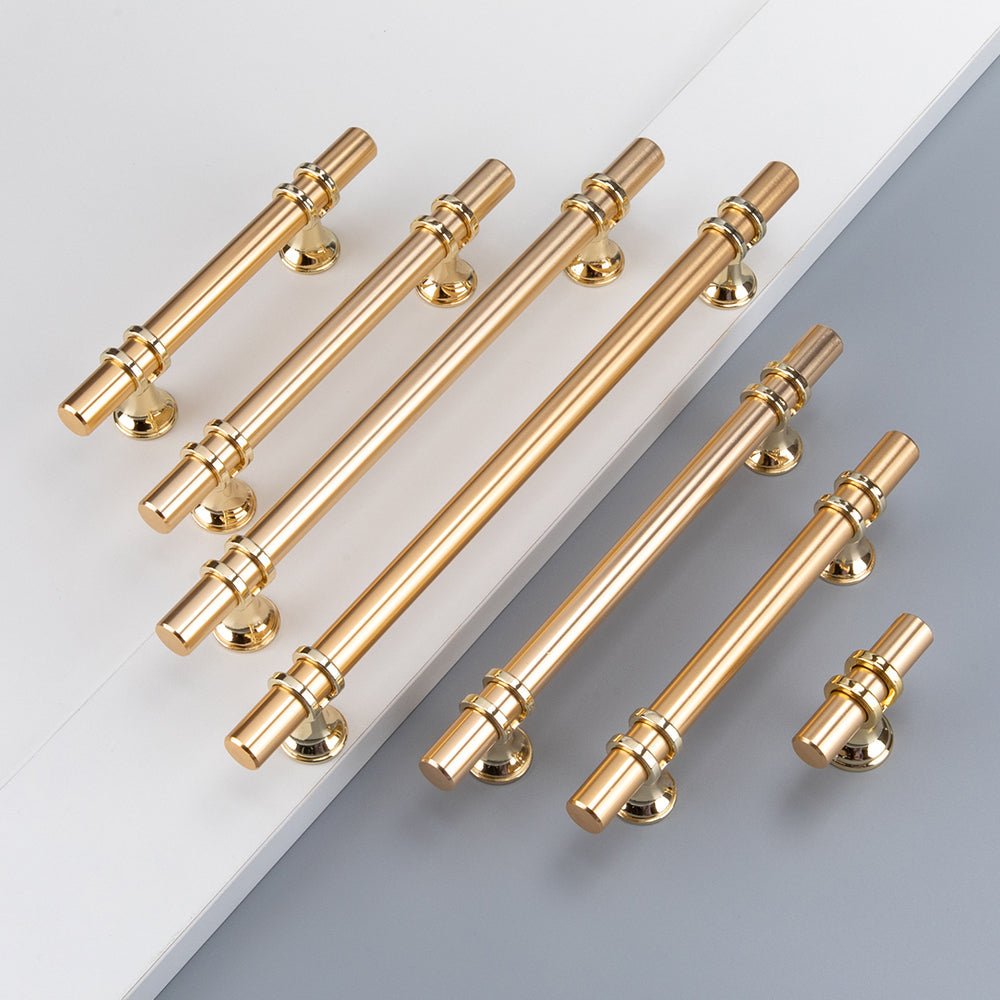 Gold Luxurious Zinc Alloy Europe Style Drawer Pulls
