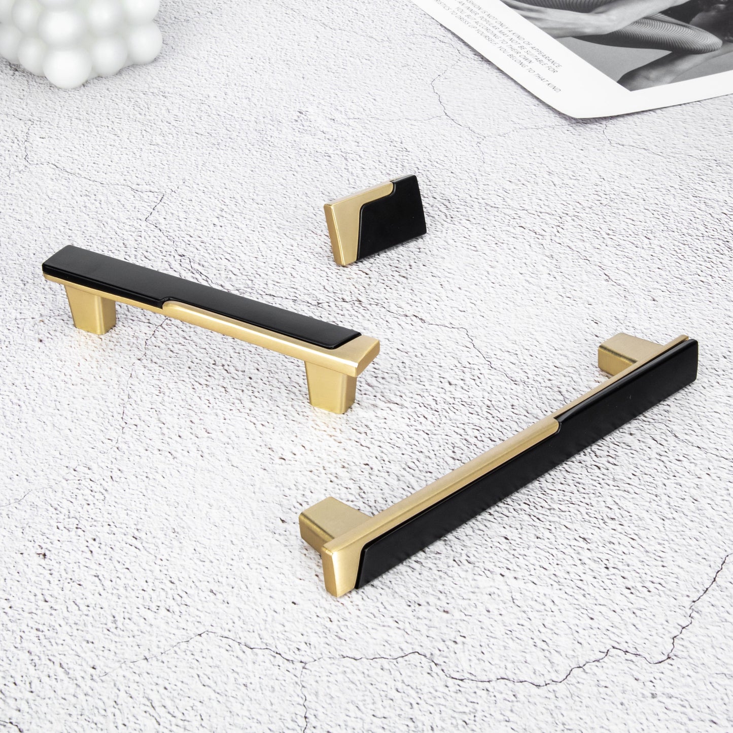 Zinc Alloy Modern Cabinet Handles Drawer Pulls for Kitchen